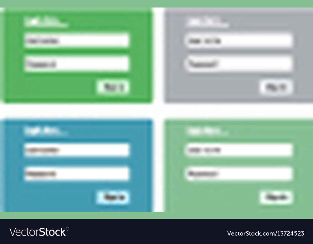 Log in form for web site vector image Log in form for web site