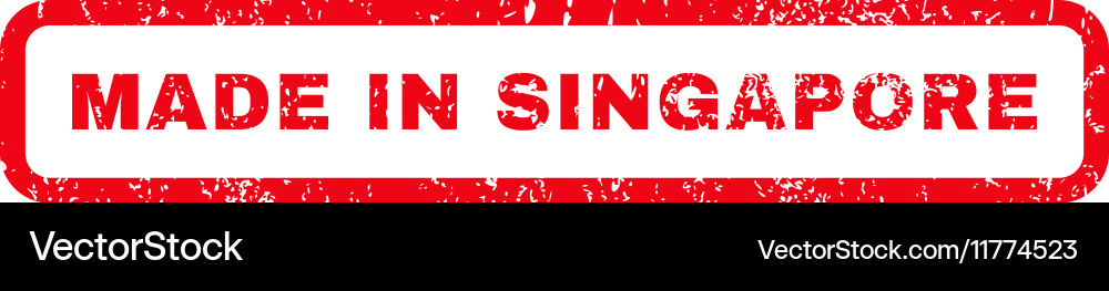 Made in singapore rubber stamp Royalty Free Vector Image