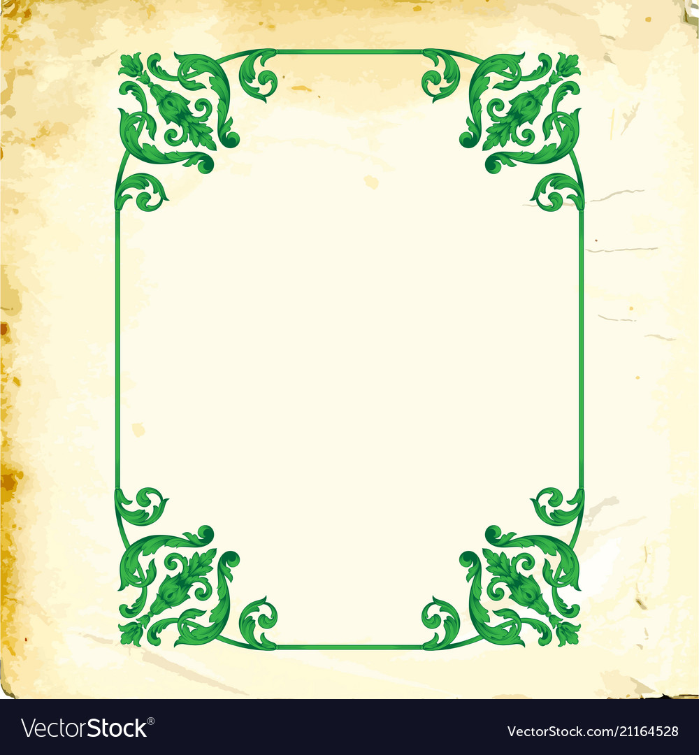 Baroque of vintage elements for design Royalty Free Vector