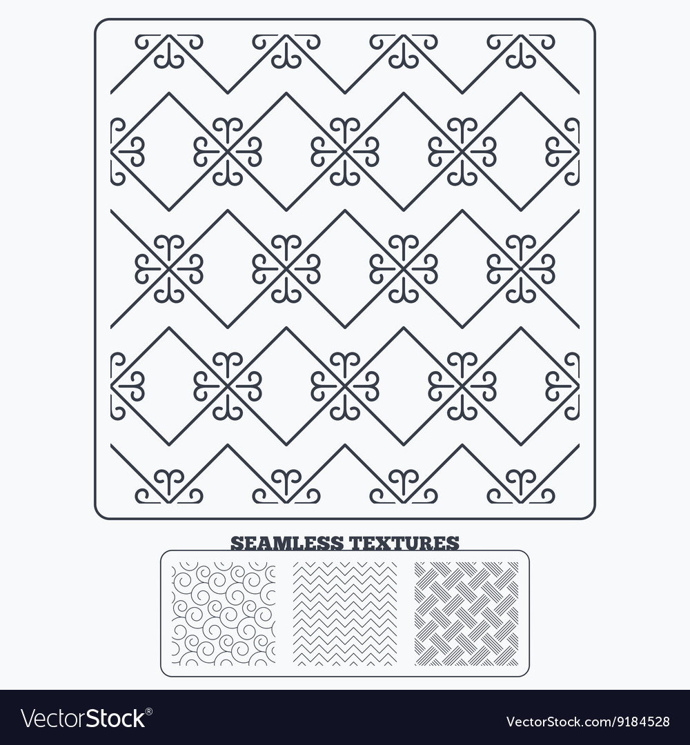 Braid weave floral ornate seamless textures