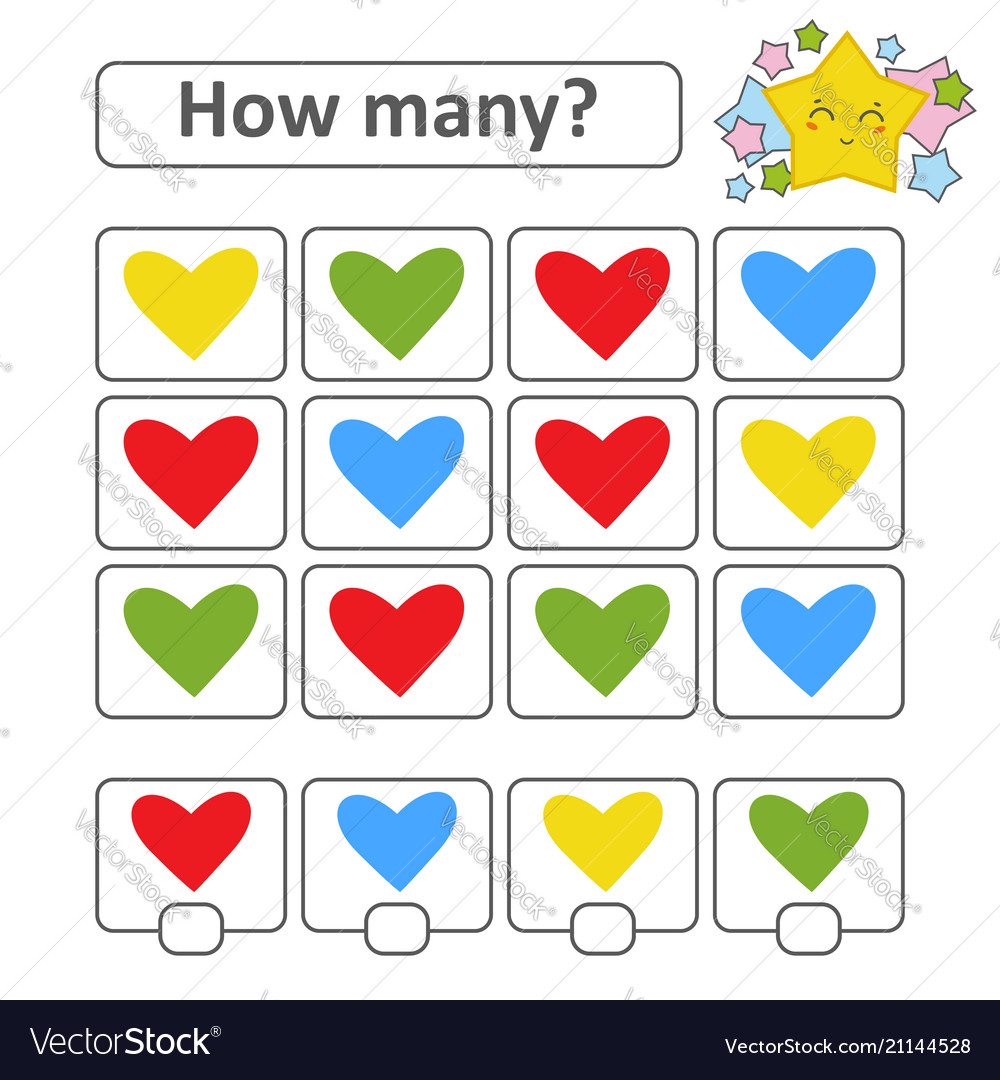 Counting game for preschool children count