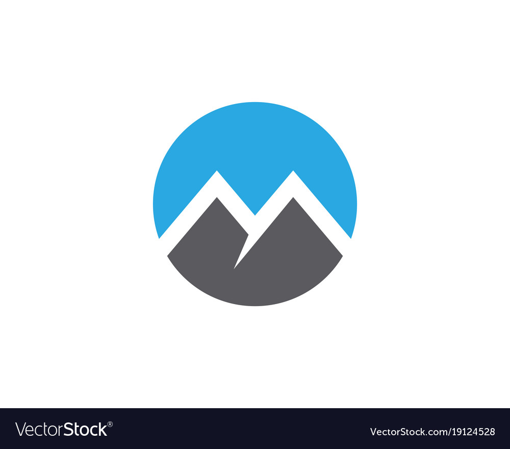 M letter logo template Royalty Free Vector Image