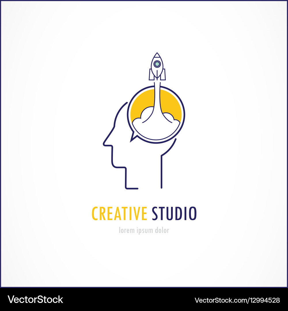 Thin line flat design Royalty Free Vector Image