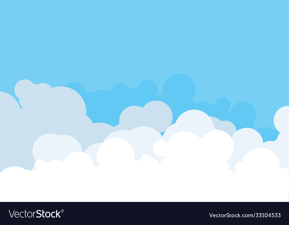 Cloud template design Royalty Free Vector Image