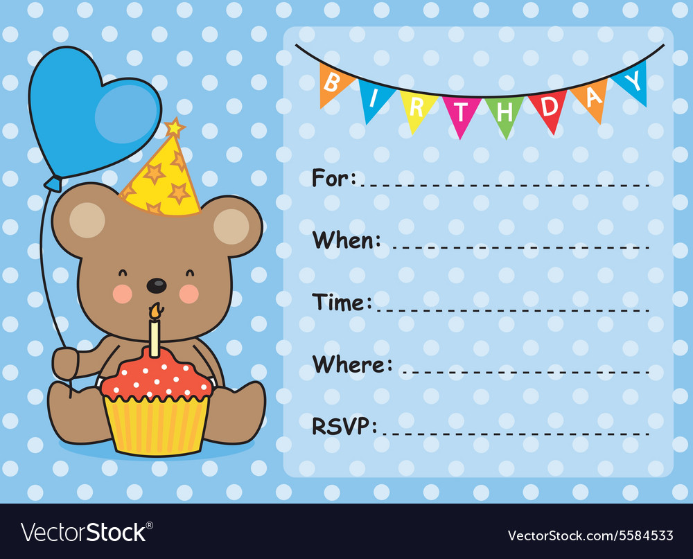 birthday invitation boy