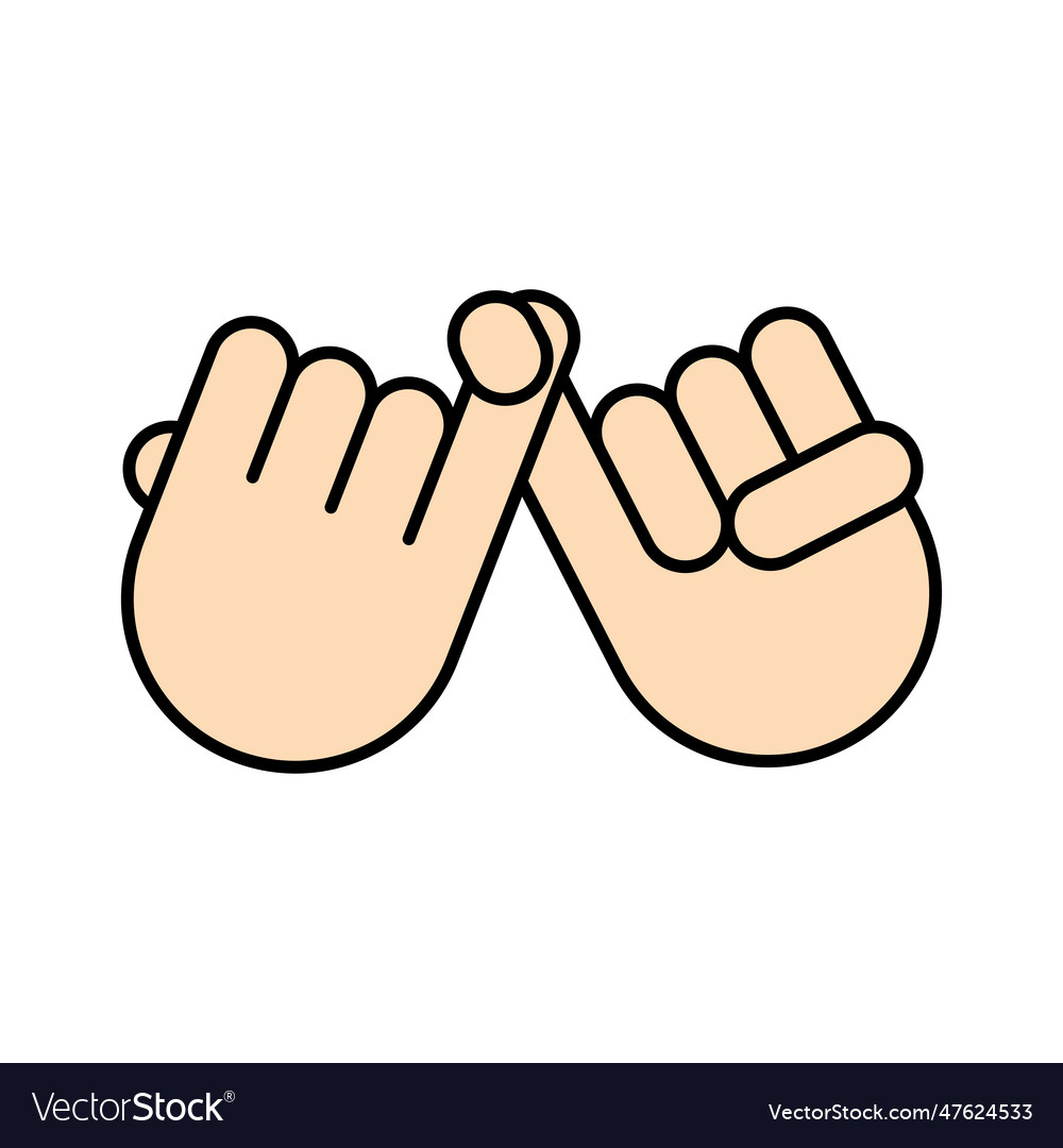 Isolated colored hand gesture icon Royalty Free Vector Image