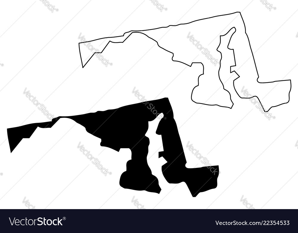 Maryland map Royalty Free Vector Image - VectorStock