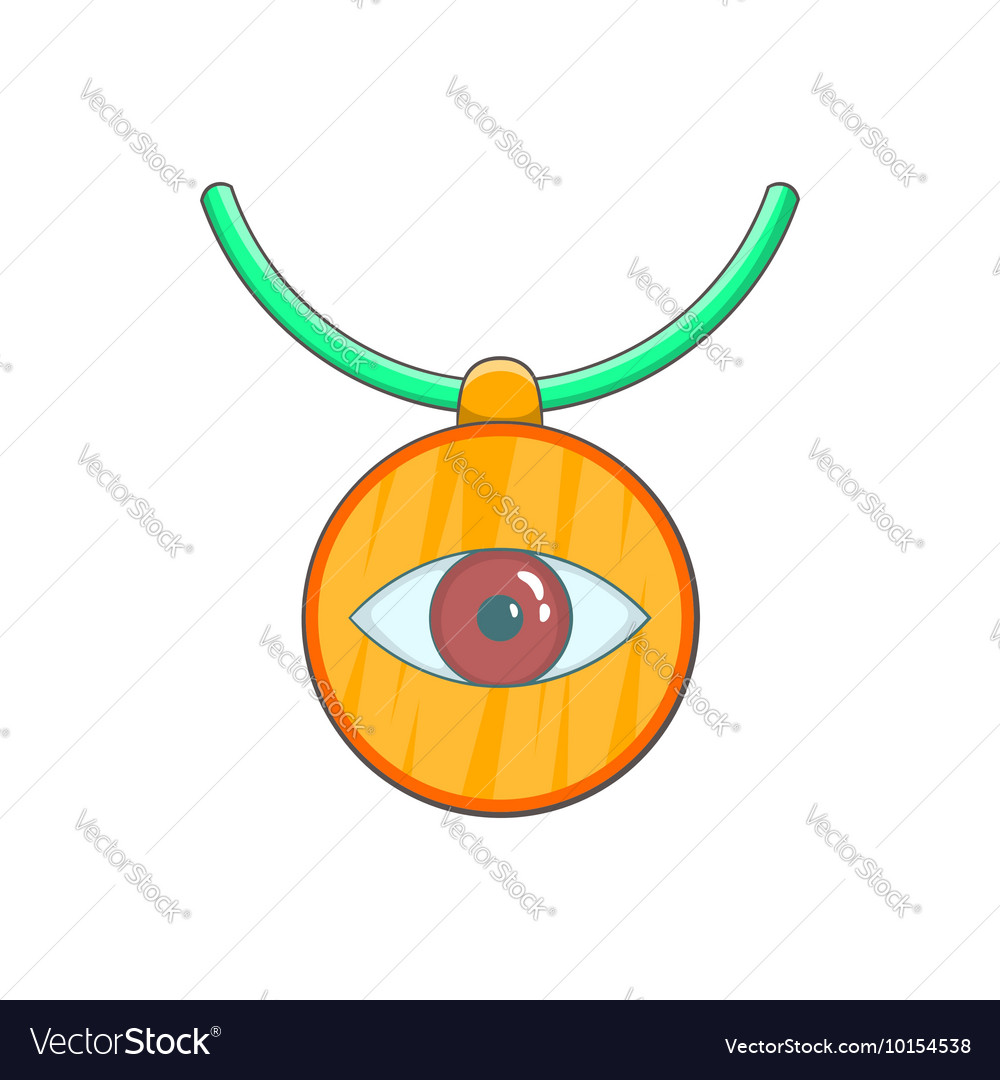 Amulet against the evil eye icon cartoon style Vector Image