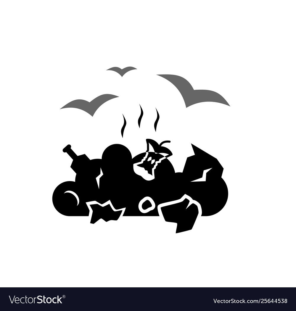 Garbage related icon on background for graphic vector image Garbage related icon on background for graphic