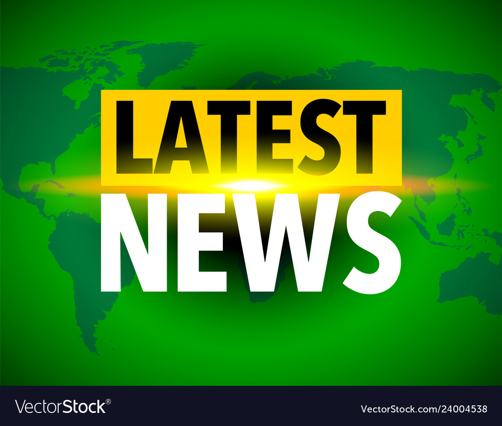Latest news world icon vector image Latest news world icon