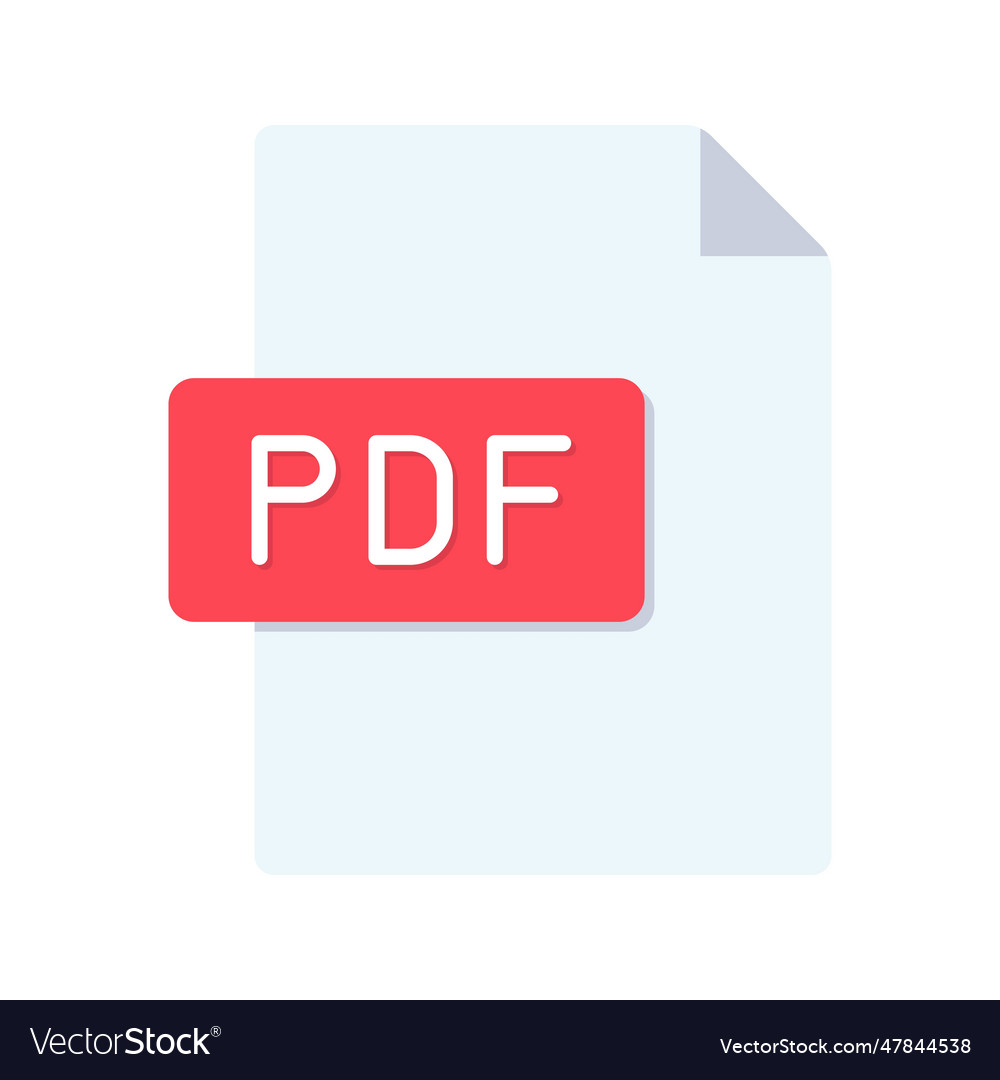 Pdf icon image Royalty Free Vector Image - VectorStock