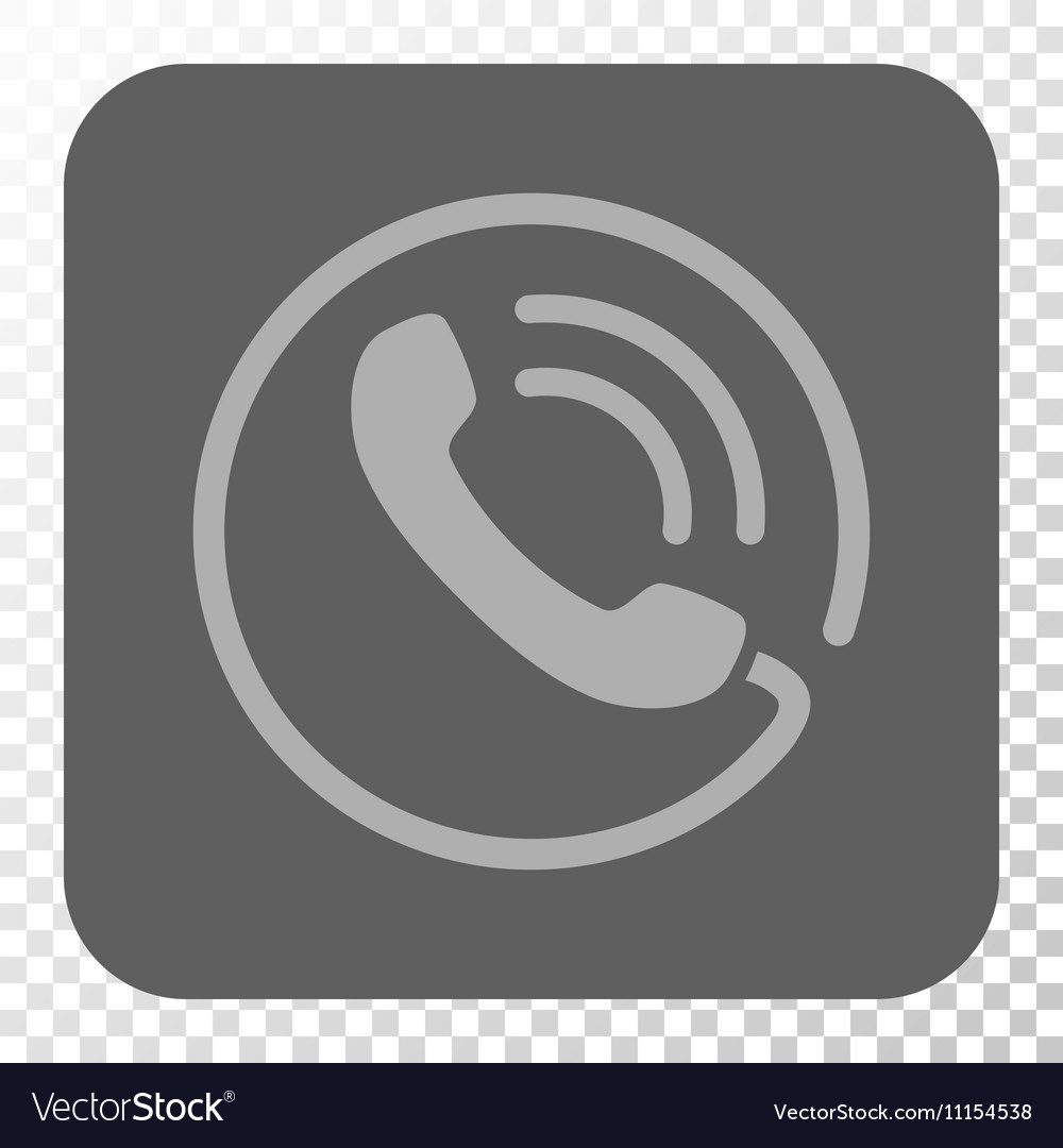 Phone call rounded square button