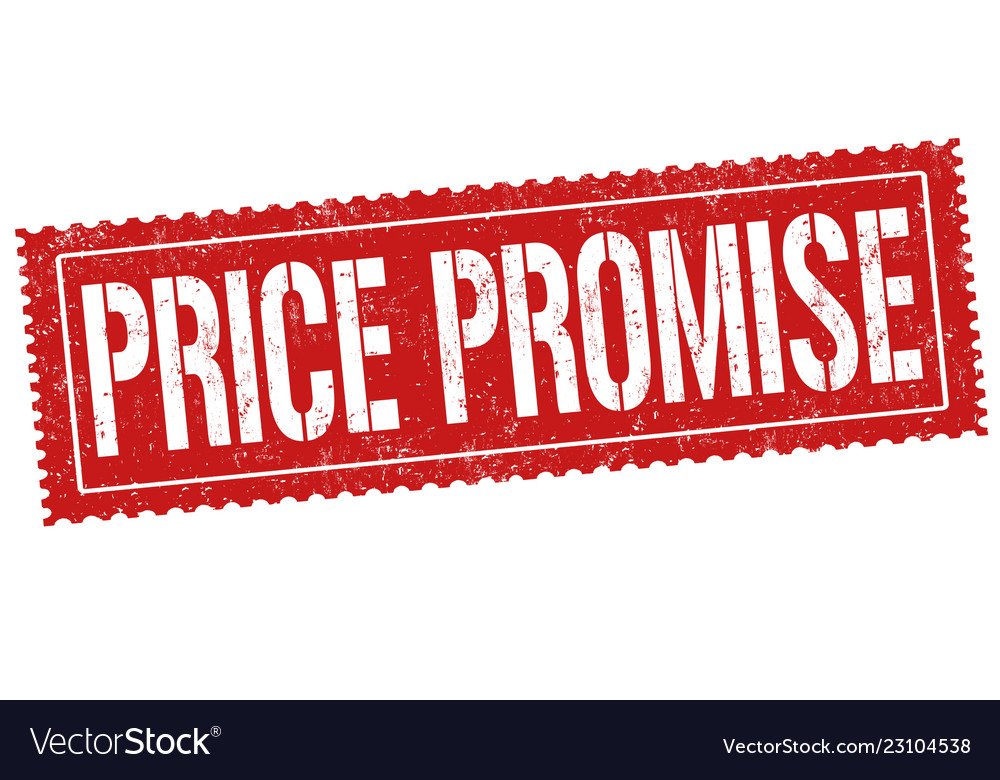 Price promise sign or stamp Royalty Free Vector Image