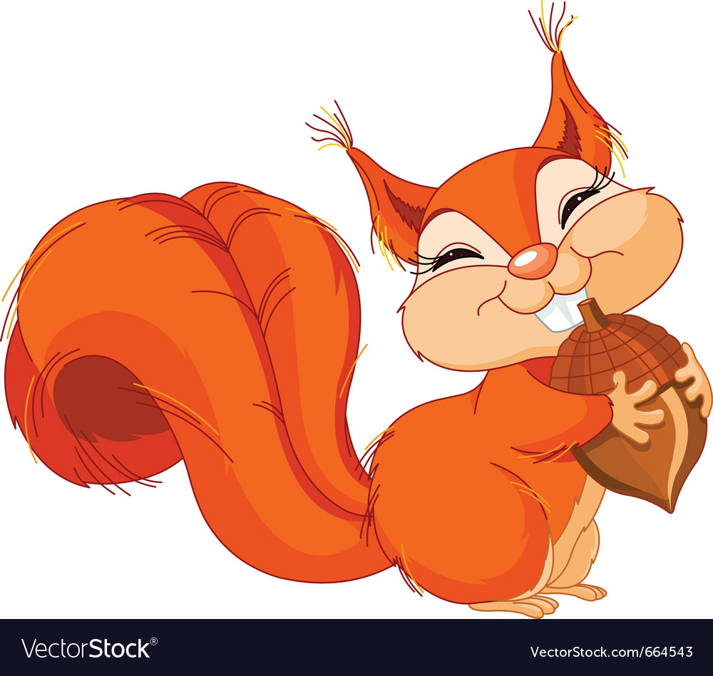 Download Cartoon squirrel Royalty Free Vector Image - VectorStock