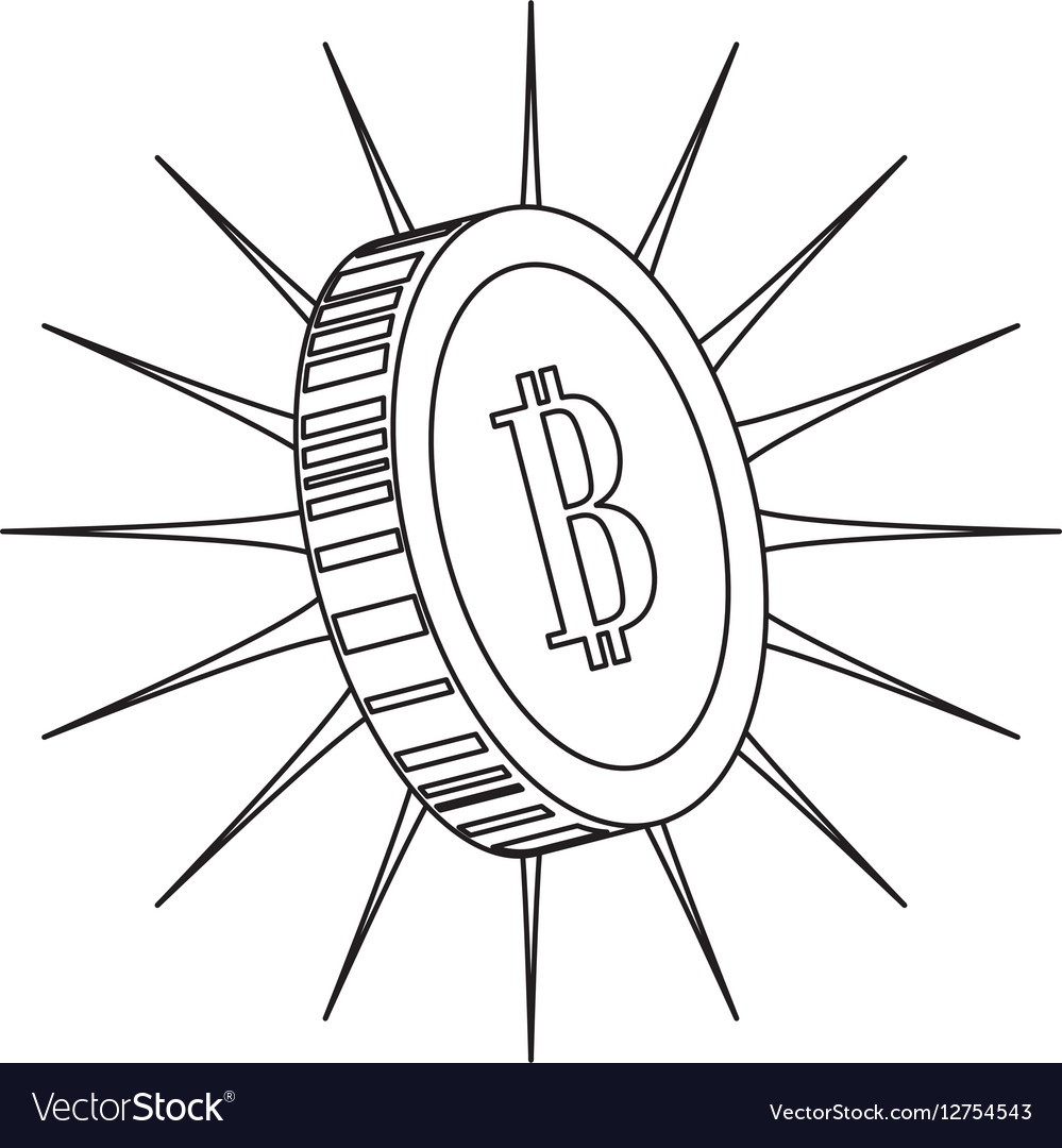 Coin with letter b money related icon image