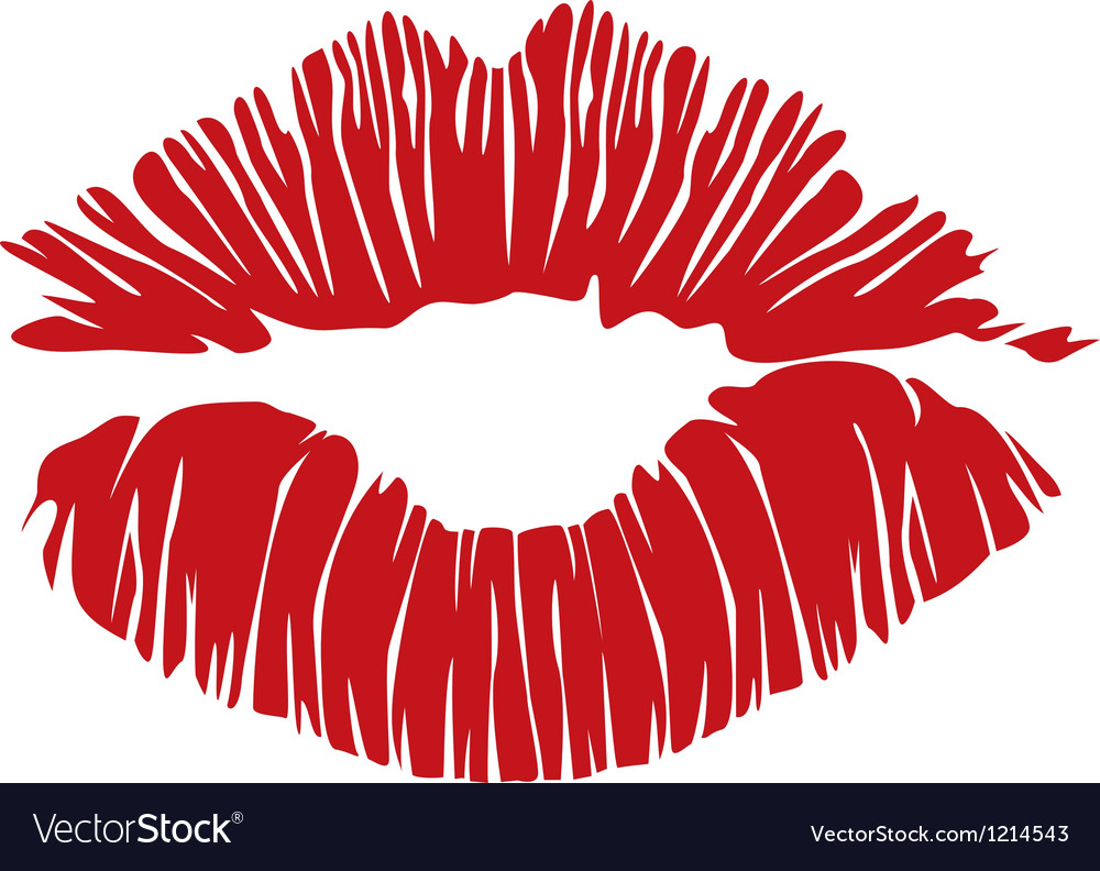 Download Kiss lips Royalty Free Vector Image - VectorStock