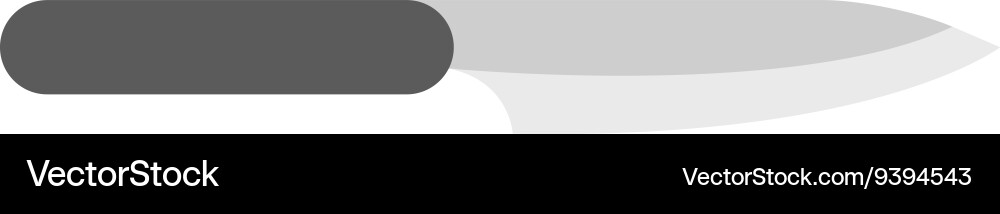 Kitchen knife cleaver flat Royalty Free Vector Image