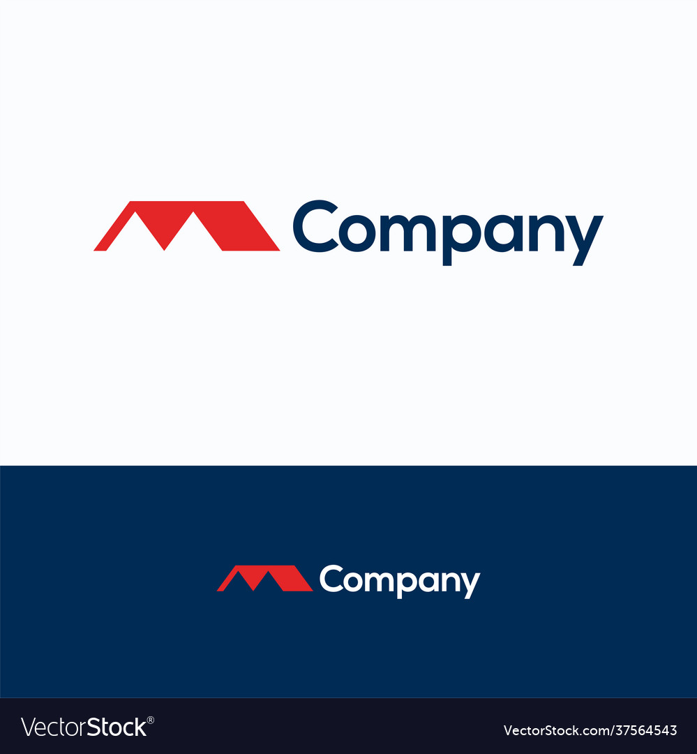 M company Royalty Free Vector Image VectorStock