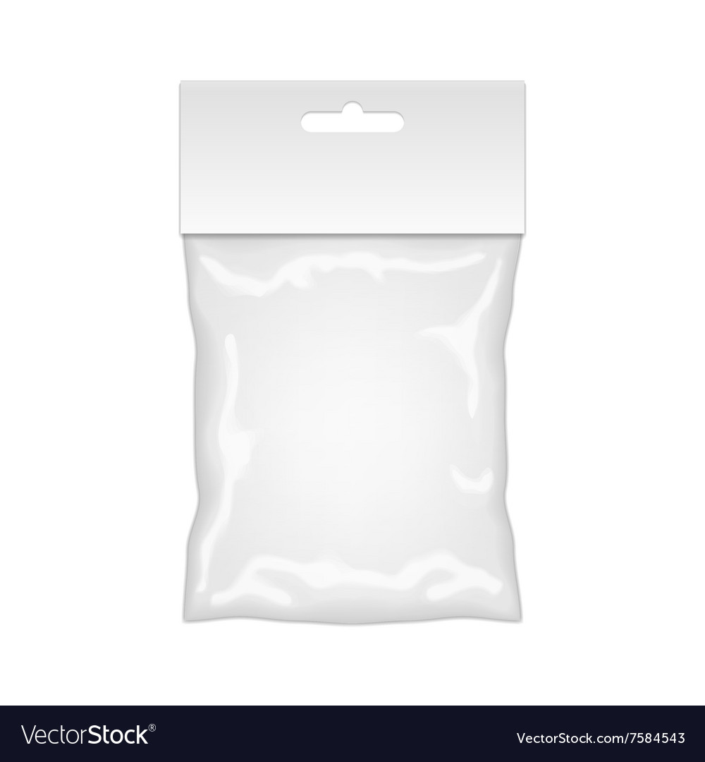 Download Plastic bag mockup ready for your design blank Vector Image