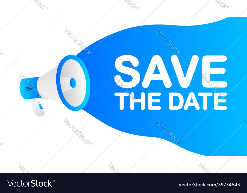 Save the date banner template marketing flyer