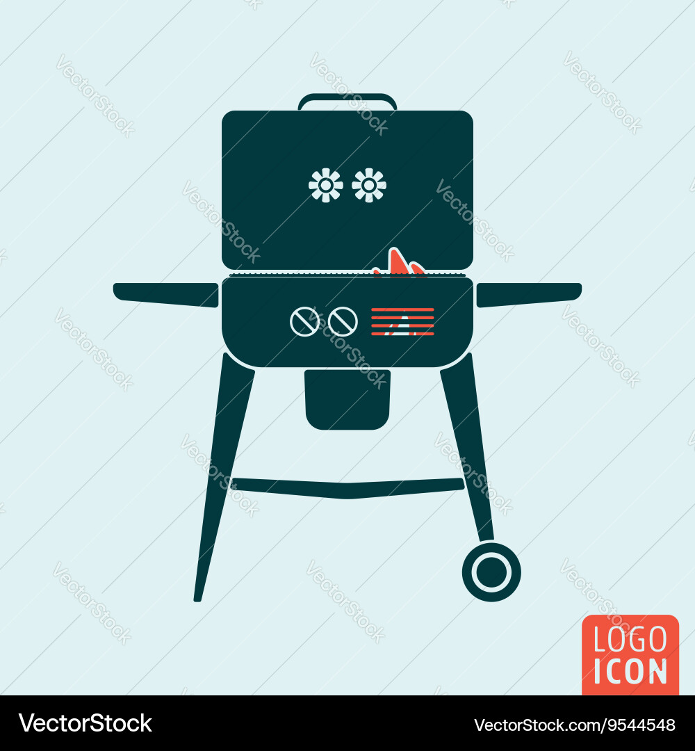 Bbq icon isolated Royalty Free Vector Image - VectorStock