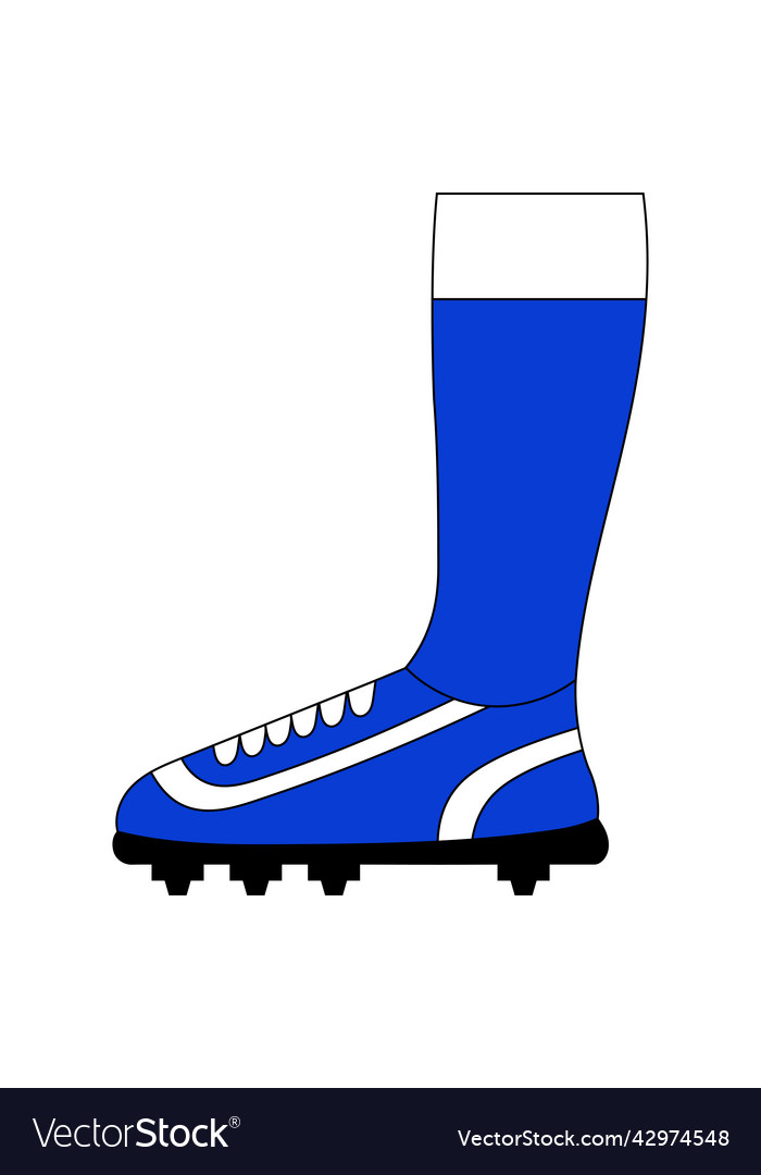 Football shoes and socks Royalty Free Vector Image