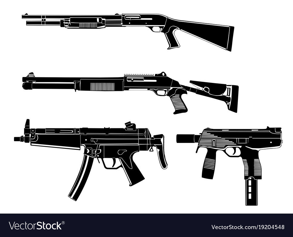 Guns Royalty Free Vector Image - VectorStock