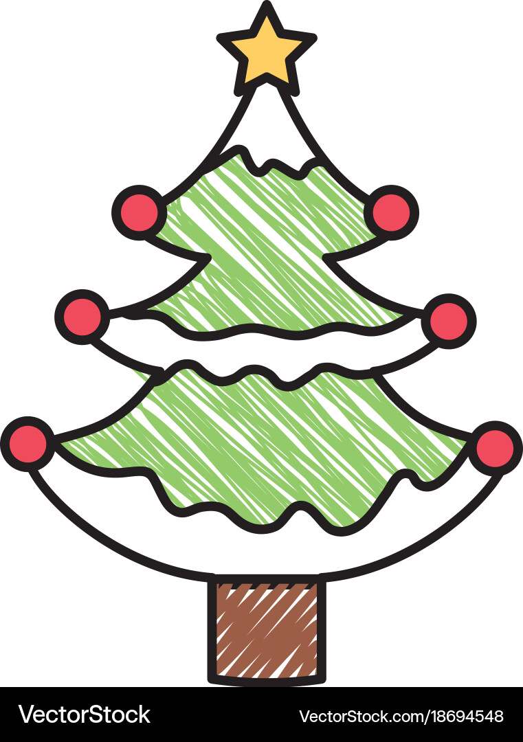 Isolated pine tree design Royalty Free Vector Image
