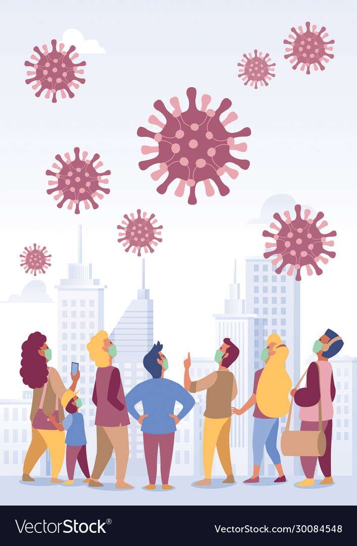 Pandemic or epidemic concept Royalty Free Vector Image