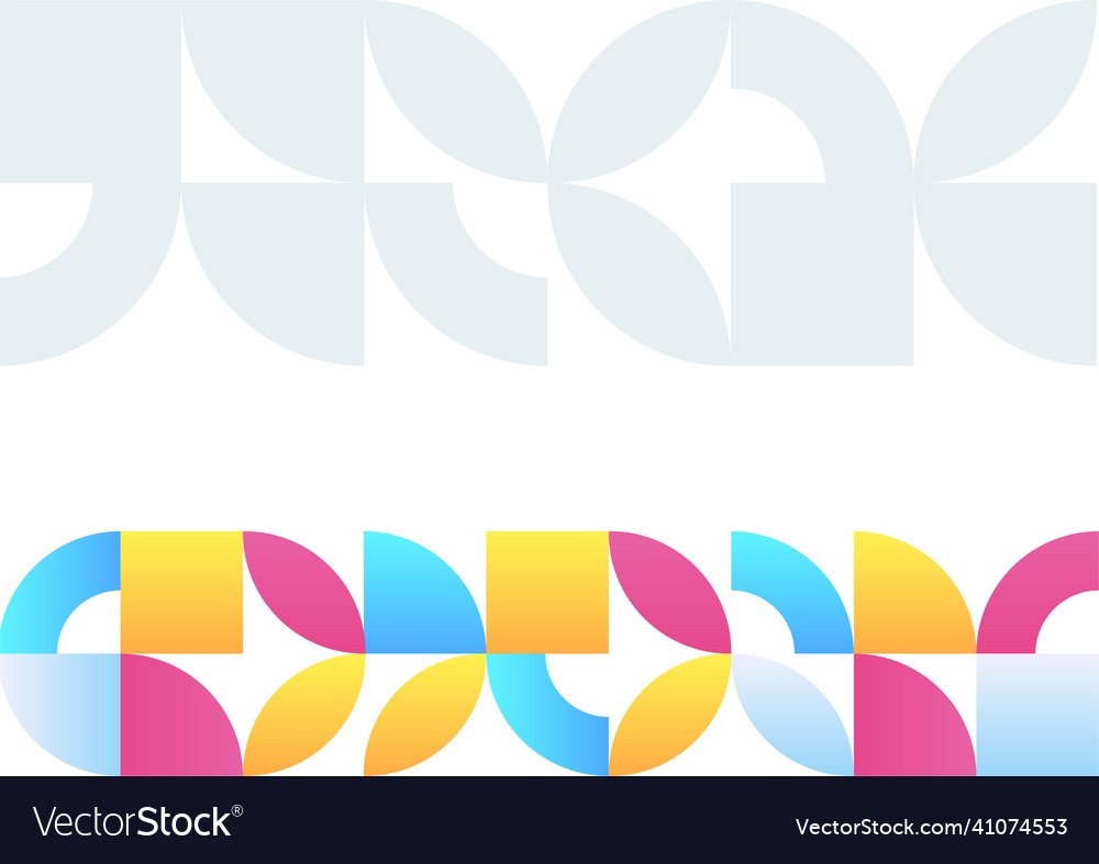 Colorful bauhaus background with copy space