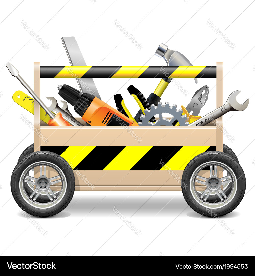 Mobile toolbox Royalty Free Vector Image - VectorStock