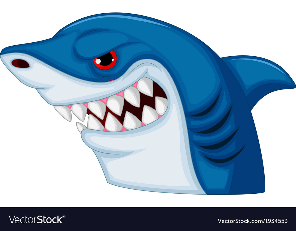 Shark head mascot cartoon Royalty Free Vector Image Shark head mascot cartoon Royalty Free Vector Image