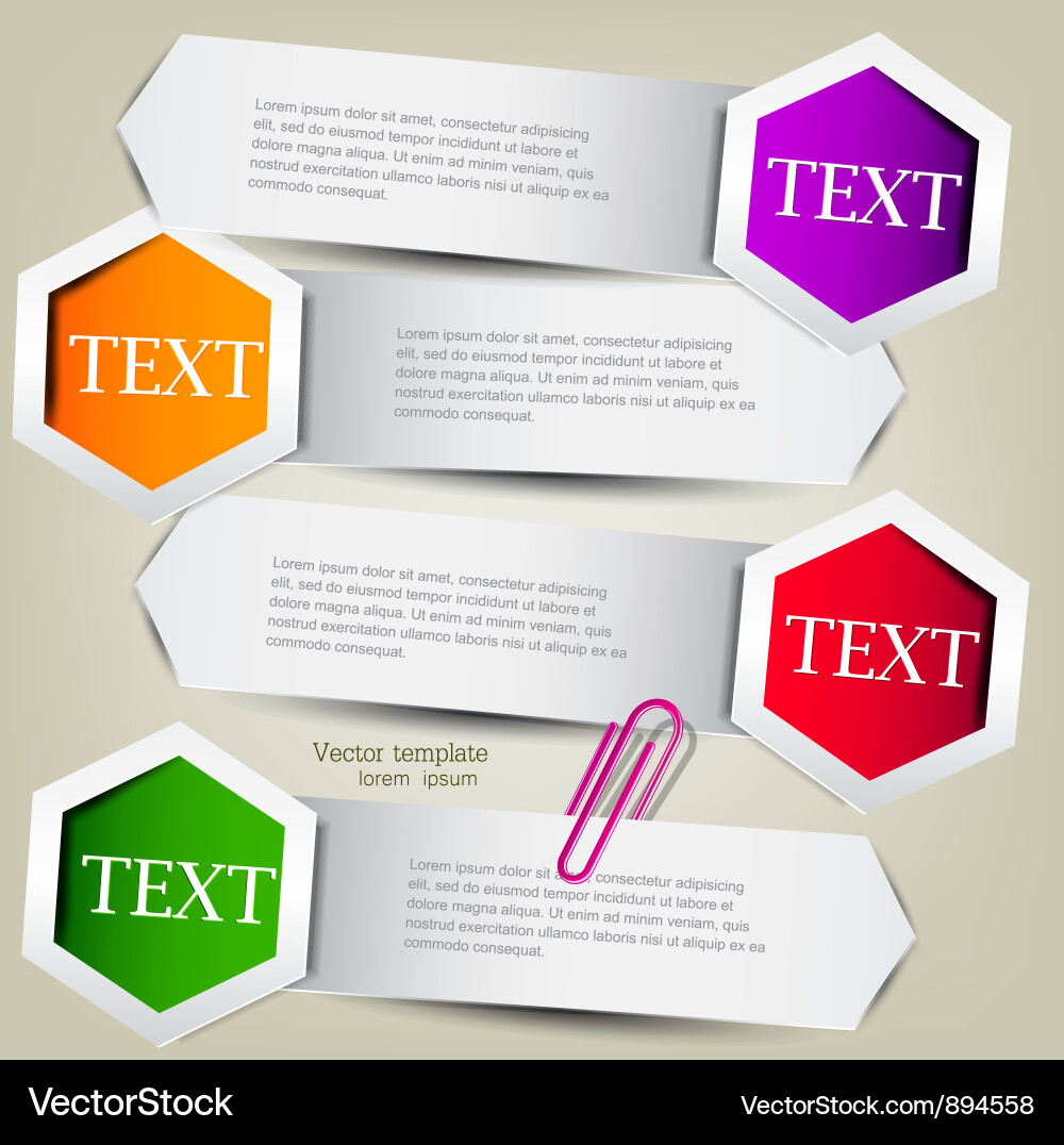 Colorful bookmarks Royalty Free Vector Image - VectorStock