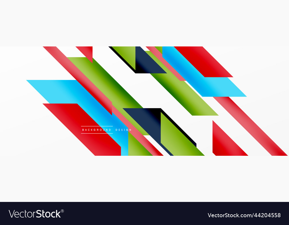 Minimal geometric abstract background dynamic 3d Vector Image