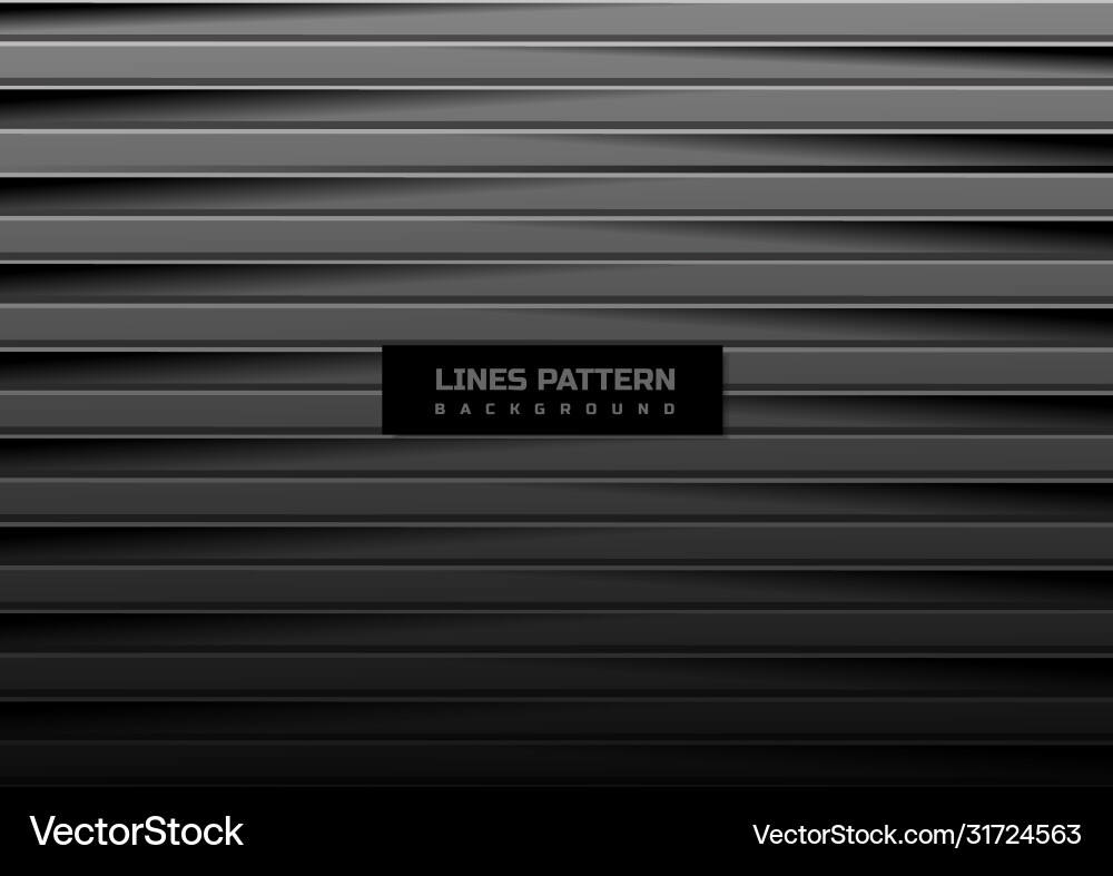 Abstract horizontal black and gray lines Vector Image