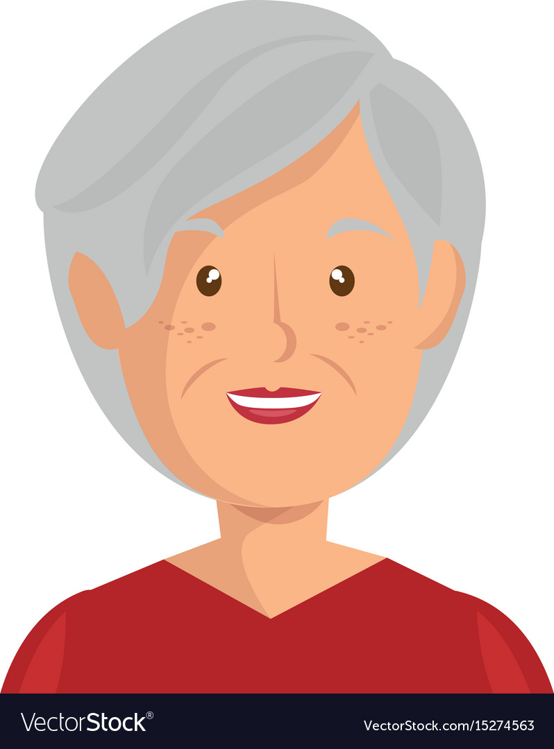 Download Cartoon old woman icon Royalty Free Vector Image