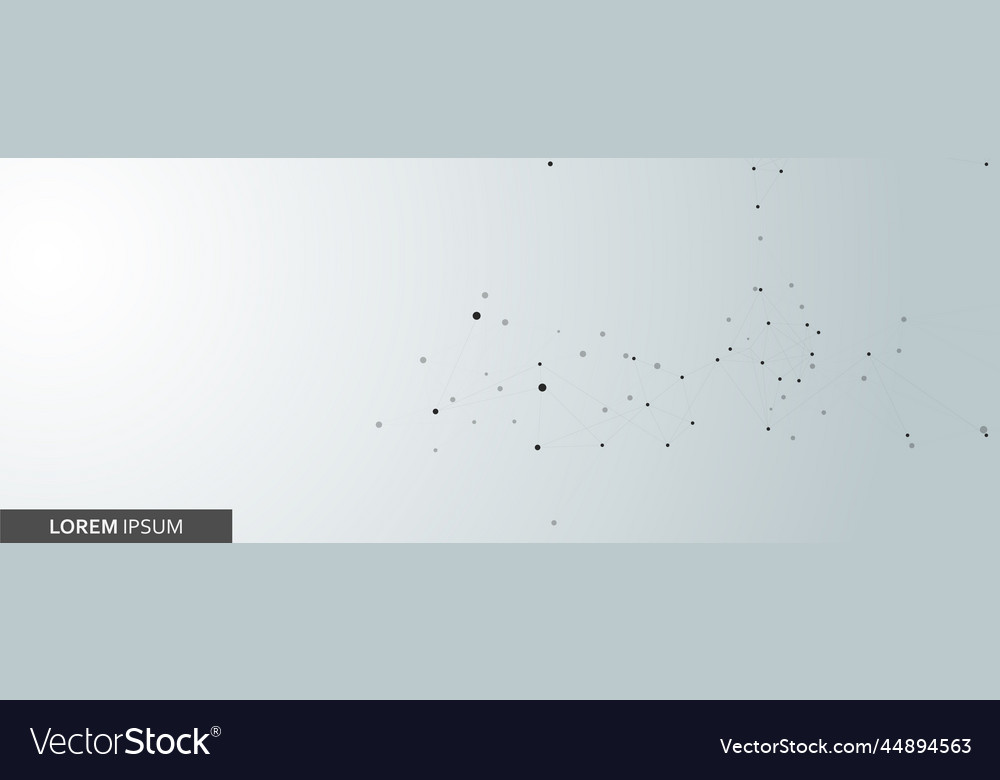 Connected lines and dots web network health vector image Connected lines and dots web network health