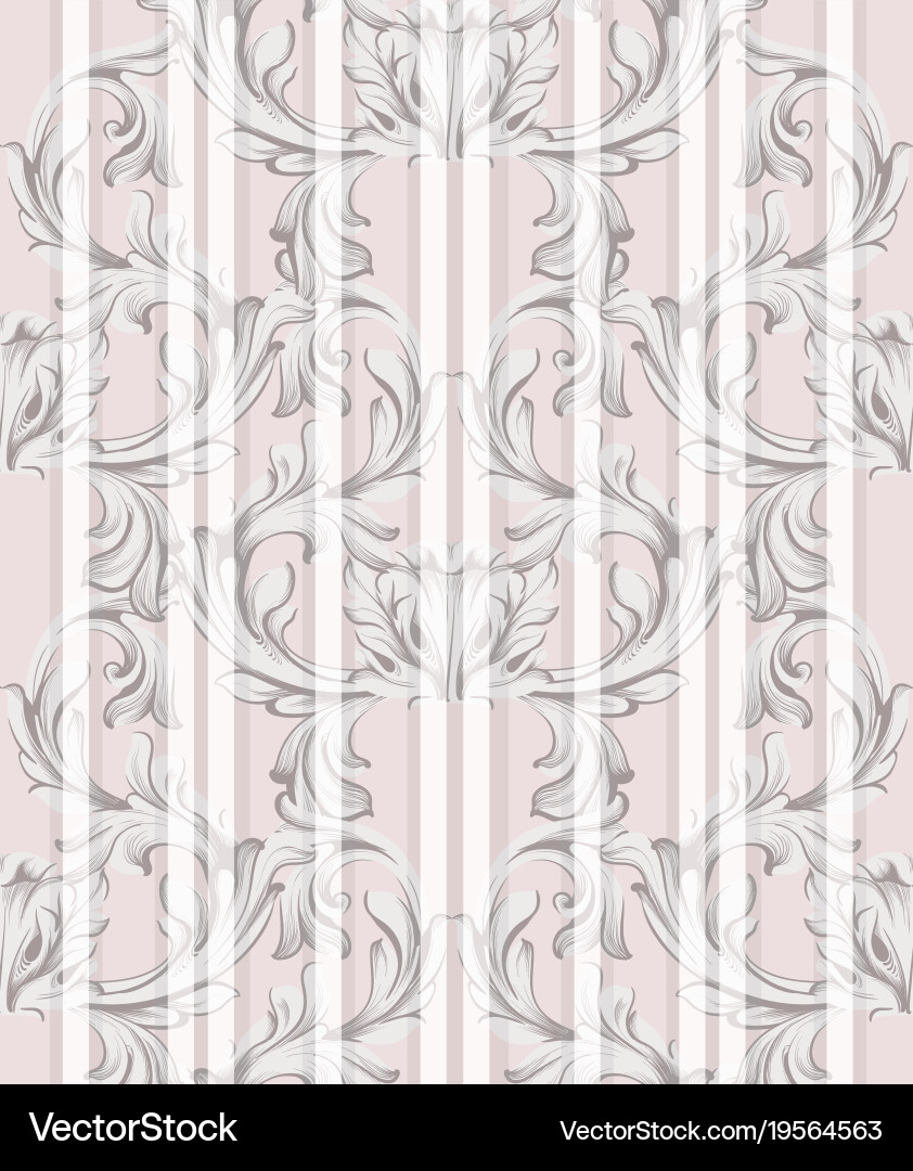 Damask ornament vintage background Royalty Free Vector Image