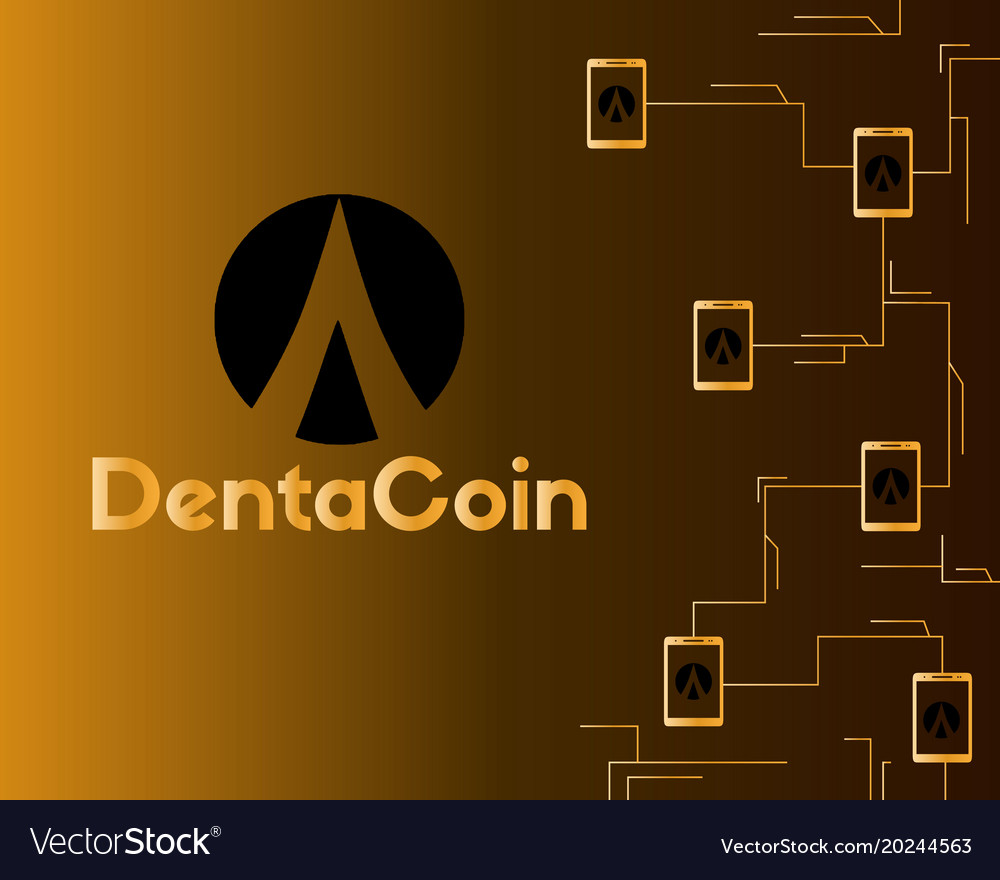 Dentacoin blockchain connected style background