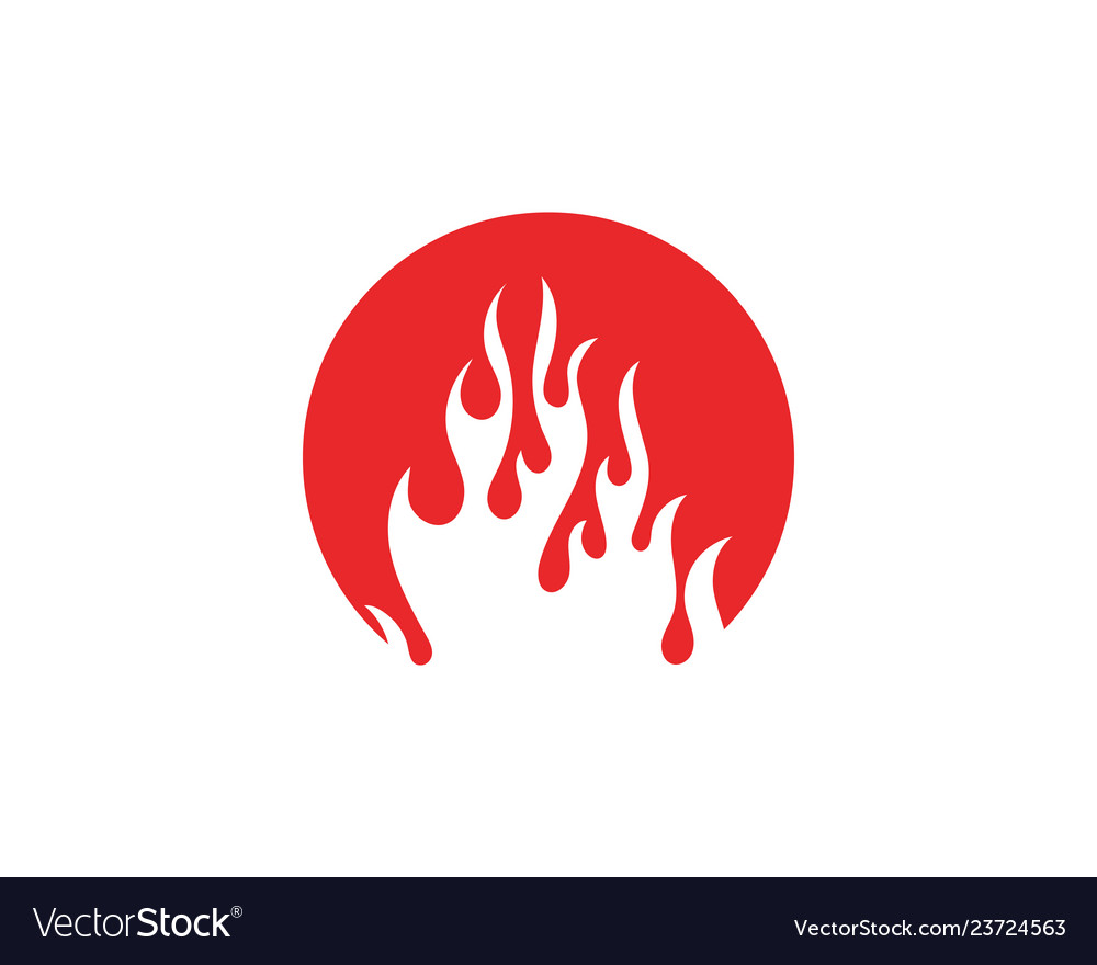 Fire flame logo template