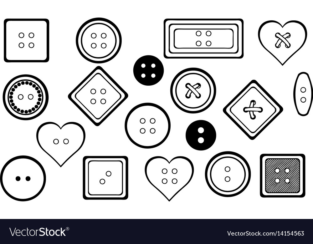 Set of different buttons Royalty Free Vector Image