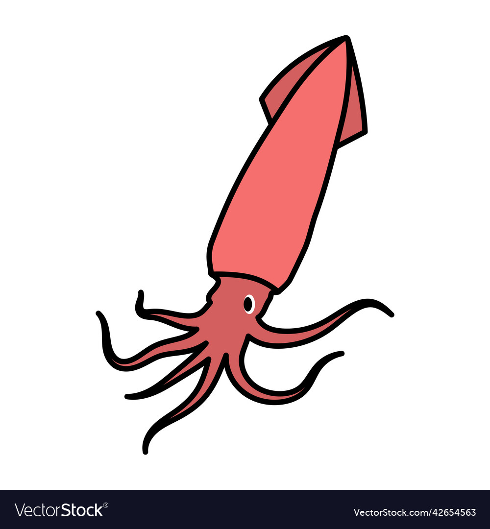 Squid icon design Template