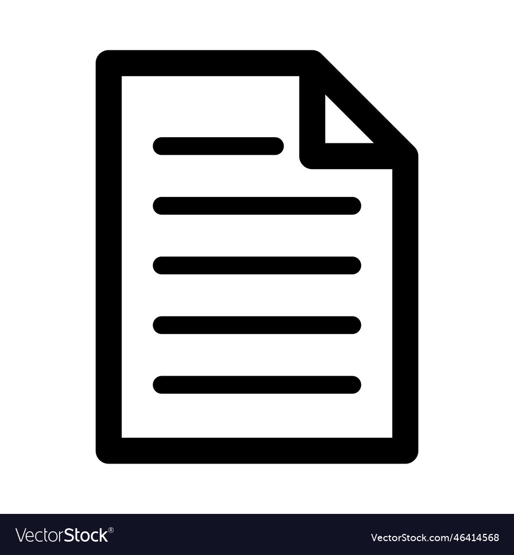 Memo icon or document file data