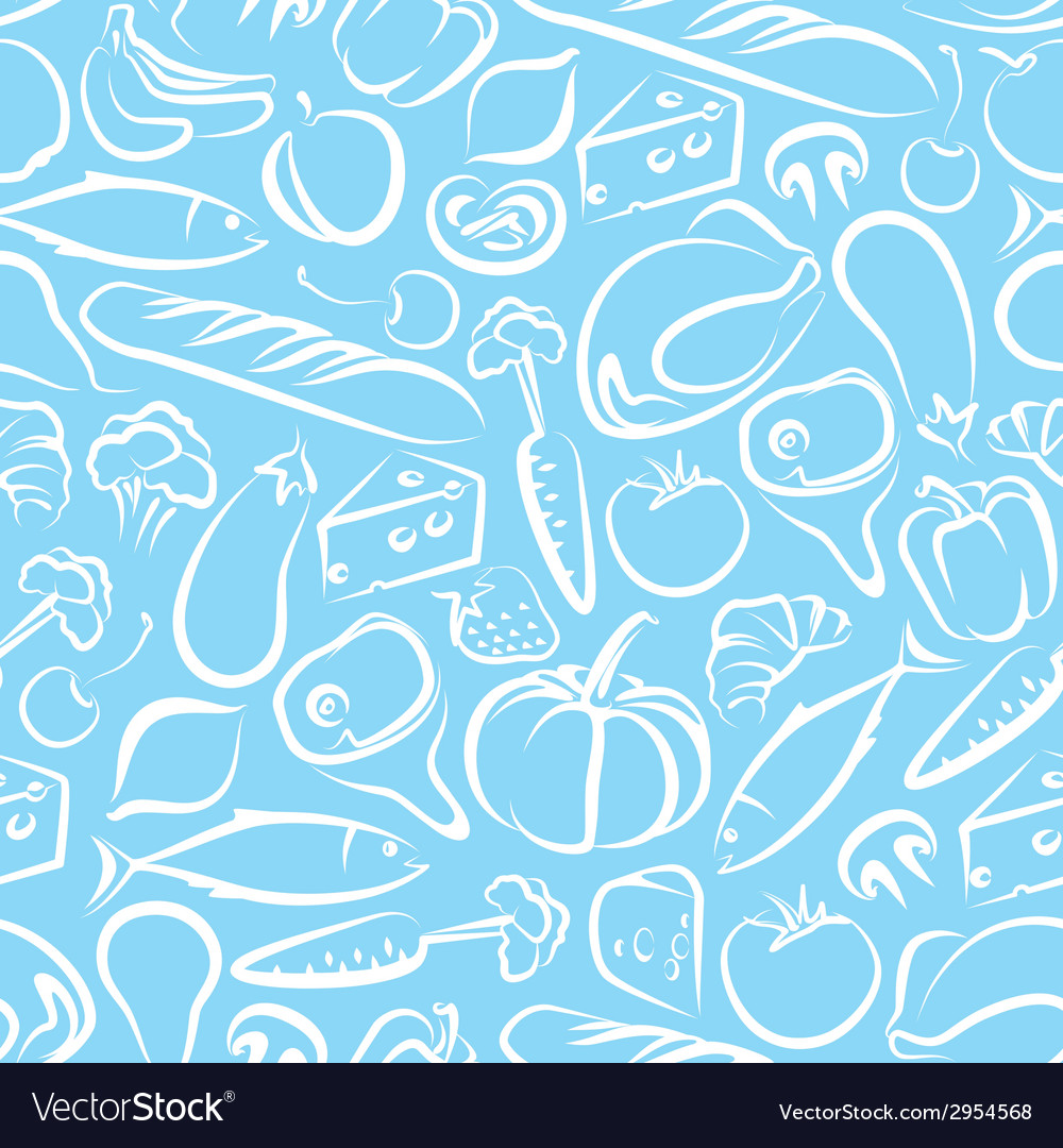 Seamless background with food Royalty Free Vector Image Seamless background with food Royalty Free Vector Image