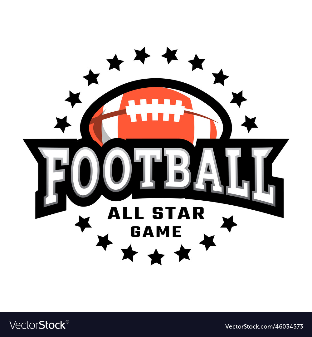 American football tournament logo emblem