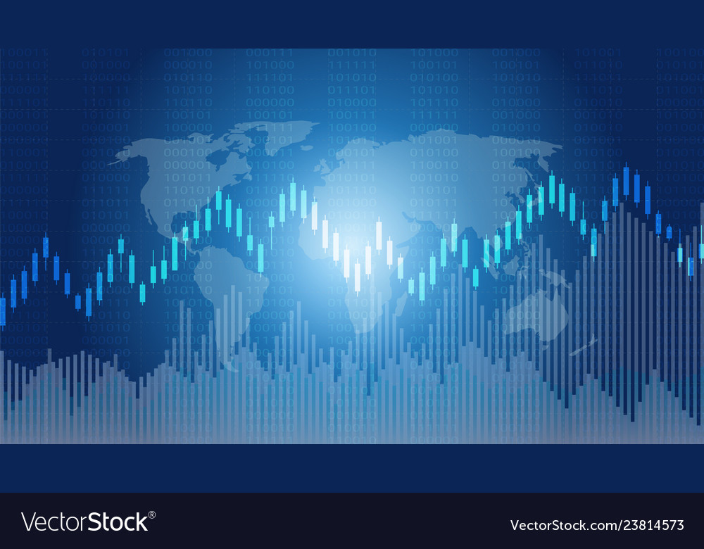 Candlestick patterns is a style of financial Vector Image