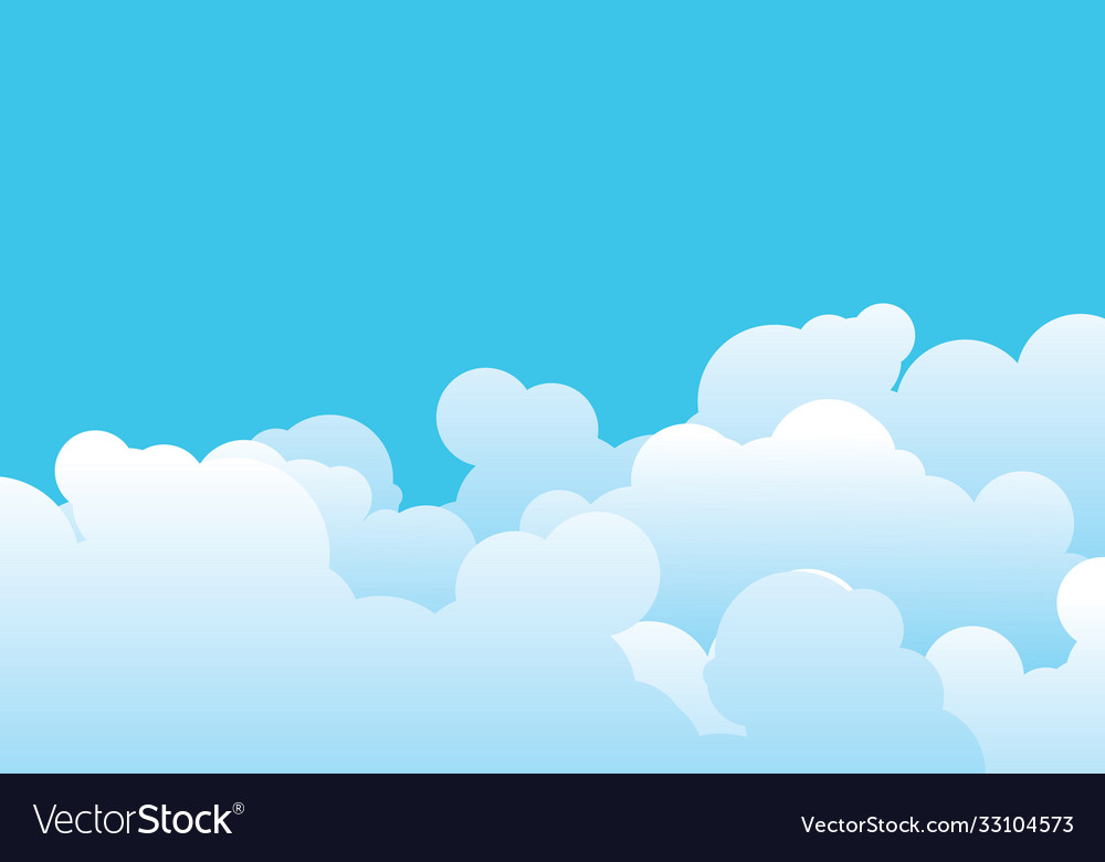 Cloud template Royalty Free Vector Image - VectorStock