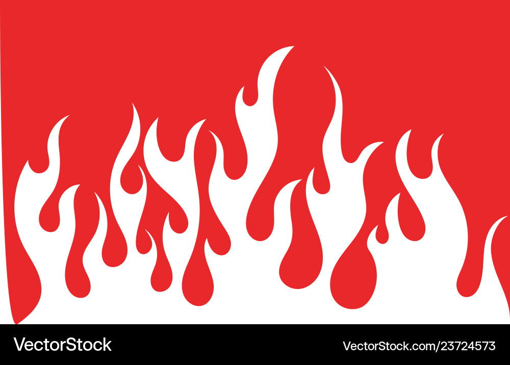 Fire flame Royalty Free Vector Image - VectorStock