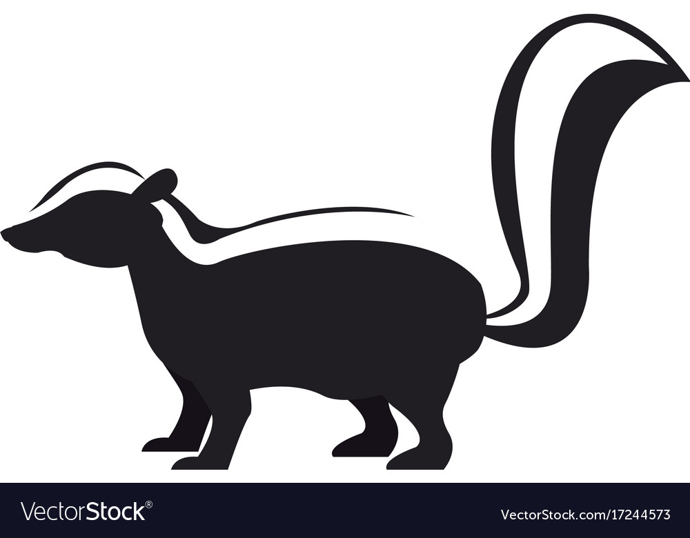 Skunk animal cartoon Royalty Free Vector Image