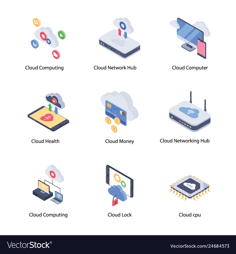 Tourism isometric icons